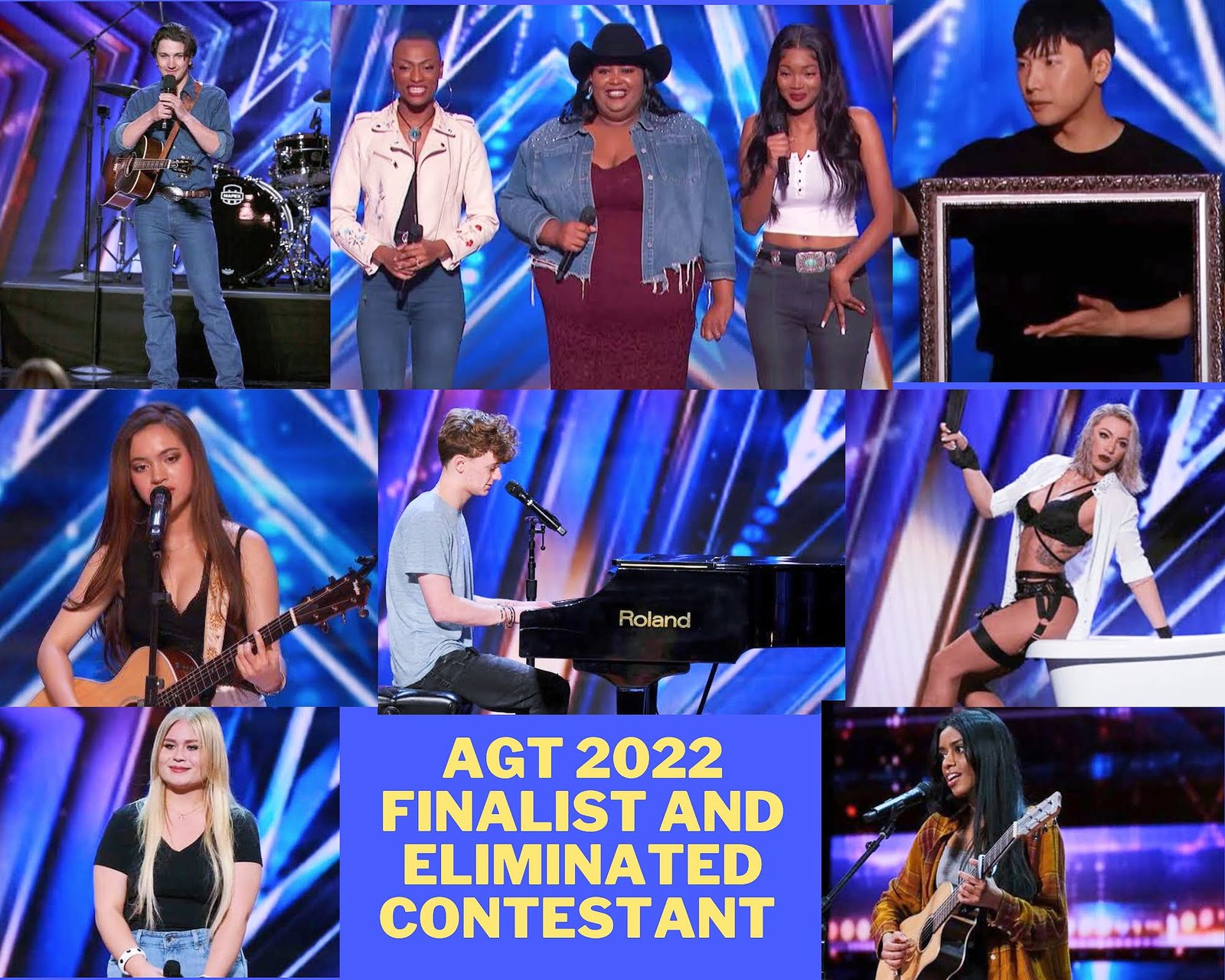 AGT 2022 FINALIST America's Got Talent 17 Eliminated Contestants