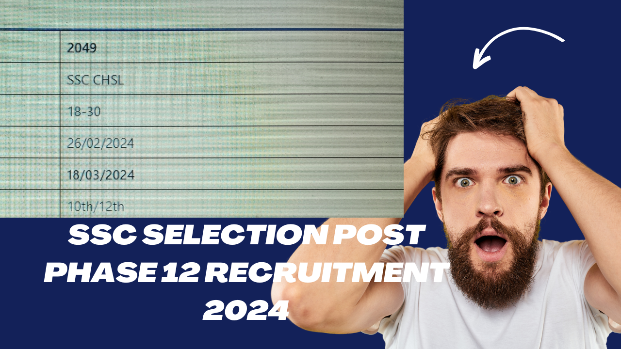 Ssc Selection Post Phase 12 Recruitment 2024 Out For 2049 Vacancies Ssc Selection Post Phase 12 Recruitment 2024 Out For 2049 Vacancies